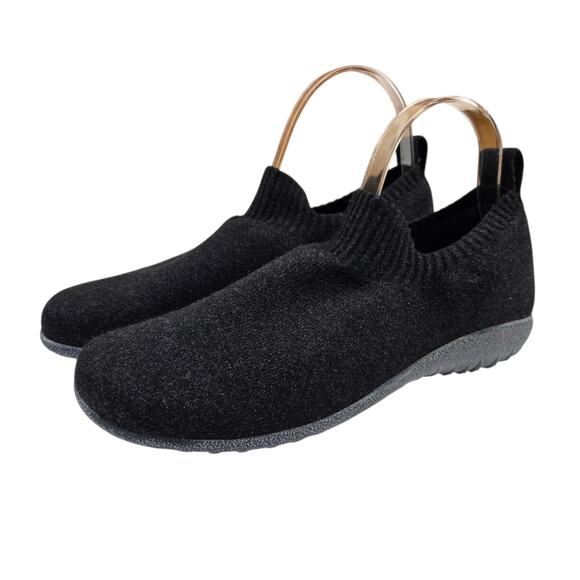Naot Nuku Shoes Size 41 Black Slip On Vegan Knit US 10 10.5 - Picture 2 of 8
